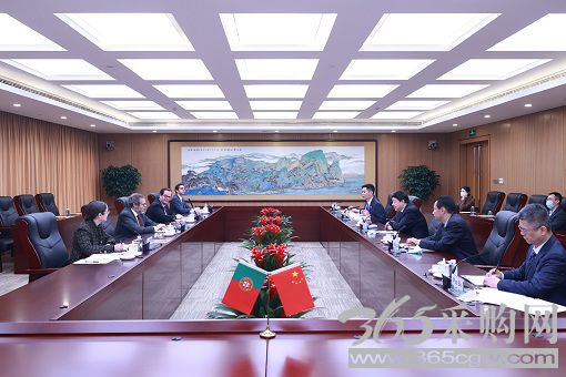 张智刚总经理与葡萄牙驻华大使保罗·纳西门托会谈