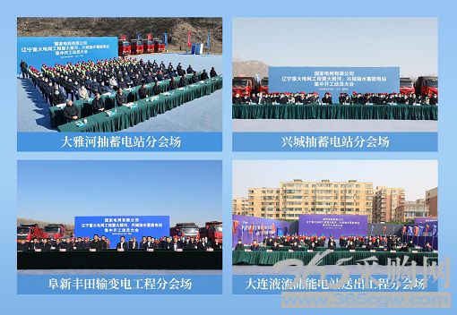 国家电网辽宁重大电网工程暨大雅河、兴城抽水蓄能电站开工